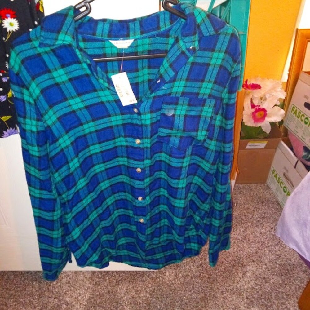 Plaid flannel shirt